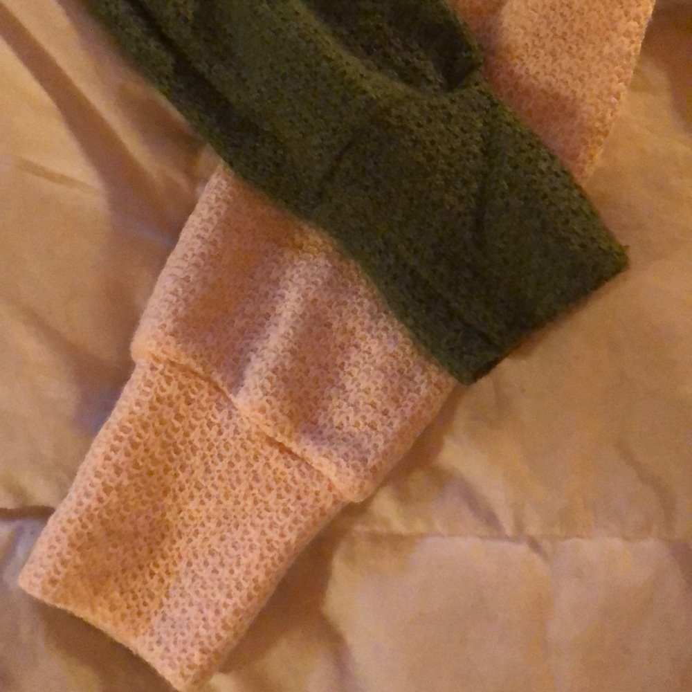 2 sweaters! Pink and green